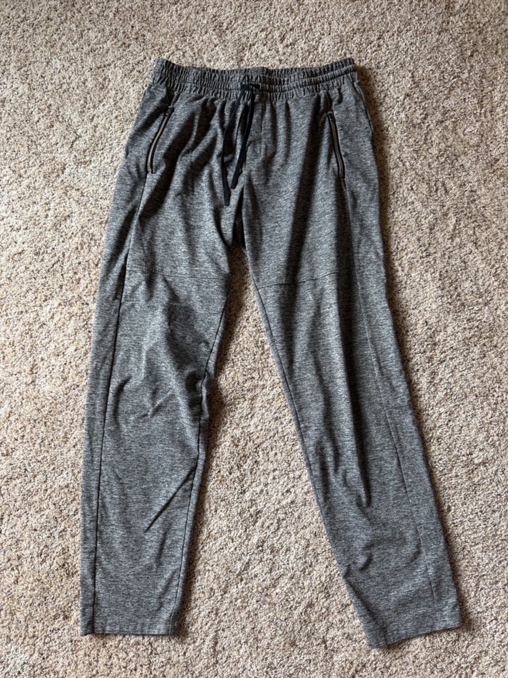 Athleta Gray Heathered Track Joggers